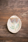 Flower Dip Oval Section Platter - Creamy [SOLD] $90.00