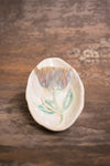 Flower Dip Oval Section Platter - Creamy [SOLD] $90.00