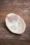 Flower Dip Oval Section Platter - Creamy [SOLD] $90.00