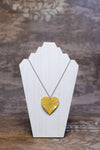 Yellow Heart/Leave Necklace