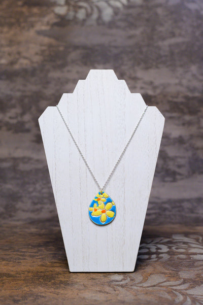 Spring Flower Necklace with Chain