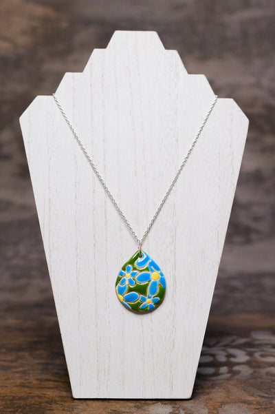 Spring Flower Necklace with Chain