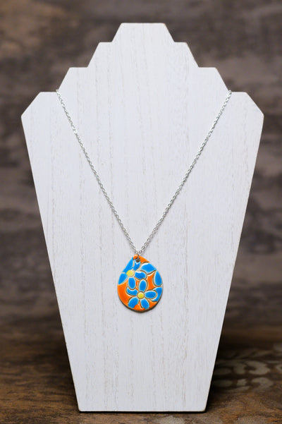 Spring Flower Necklace with Chain