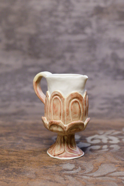 Cinnamon Cream Carved Little Jug