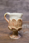 Cinnamon Cream Carved Little Jug