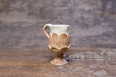 Cinnamon Cream Carved Little Jug