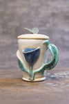 Lidded Botanical Mug