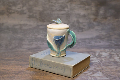 Lidded Botanical Mug