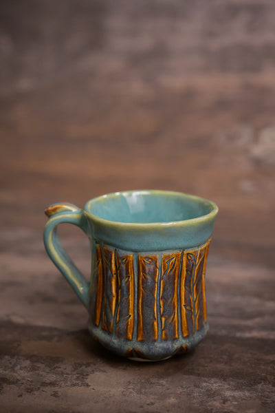 Green & Brown Mug [SOLD] $45.00