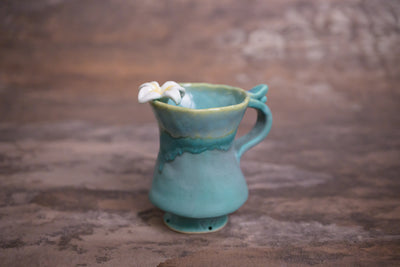 White Flower Tea Mug